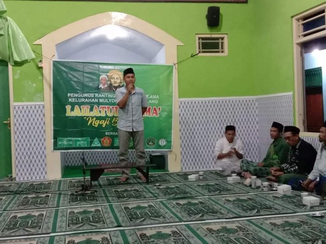 Kegiatan Lailatul Ijtima' Ranting NU kelurahan Mulyoharjo