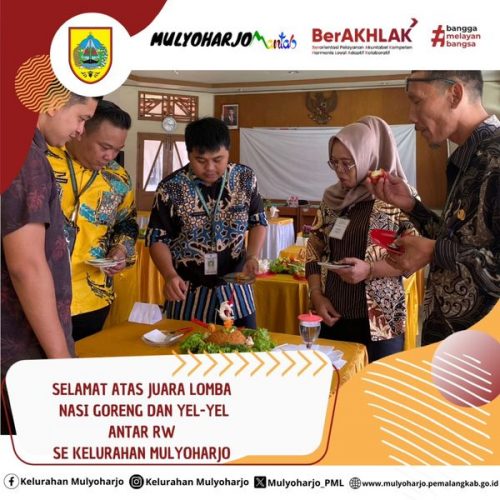 Juara Lomba Nasi Goreng dan Yel-Yel antar RW se Kelurahan Mulyoharjo